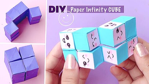 How to make a paper Infinity Cube.