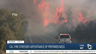 CAL FIRE stresses the importance of fire preparedness