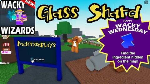AndersonPlays Roblox Wacky Wizards 🔥NEW INGREDIENT🔥 - How to Get Glass Shard + Glass Shard Potions