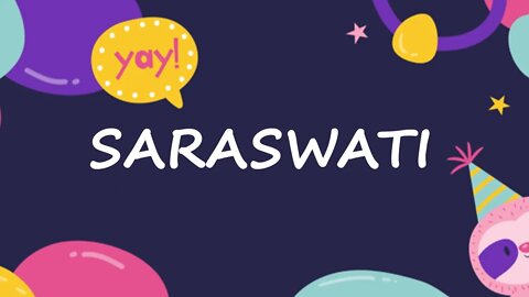 Happy Birthday to Saraswati - Birthday Wish From Birthday Bash