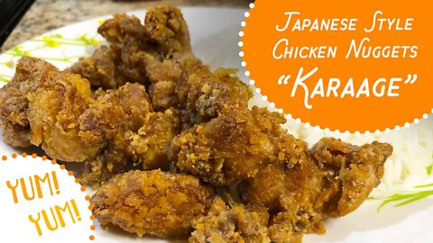 Karaage (Japanese style chicken nuggets) The kids will love this one — and you will too!
