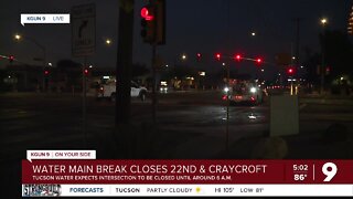 Tucson Water works to repair water main break