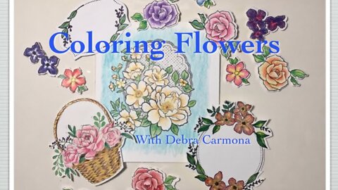 Coloring Flowers for Card Making