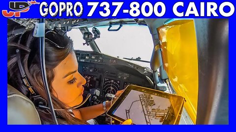 BOEING 737-800 Landing at Cairo | Flight Deck GoPro View