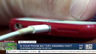 Is your phone battery draining quickly?