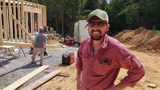 VRBO rustic cabin in the woods build project update (08-24-2022)