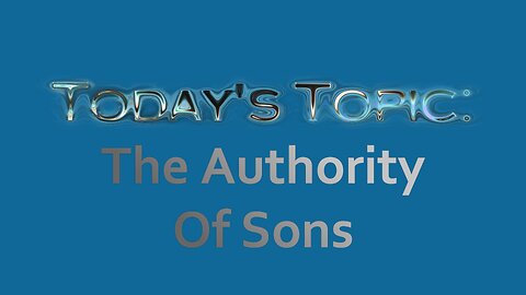 The Authority of Sons