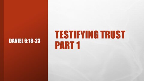 7@7 #113: Testifying Trust 1