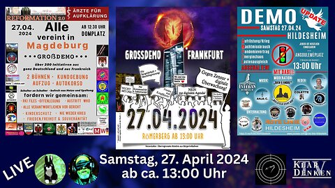 💥LIVE - Konferenzschaltung, Demos aus Frankfurt, Magdeburg und Hildesheim💥