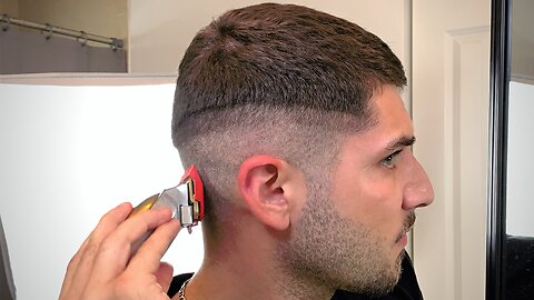 *FULL LENGTH 29 MINUTE* SELF-HAIRCUT TUTORIAL: How To Give Yourself A Mid Fade Self-Haircut