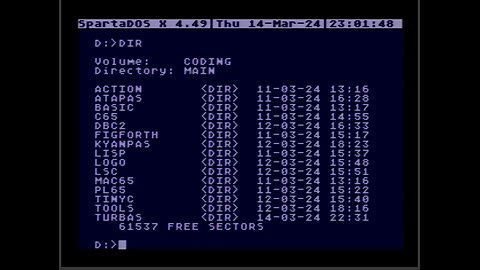 Atari - Working With Files and Disks The Modern Way