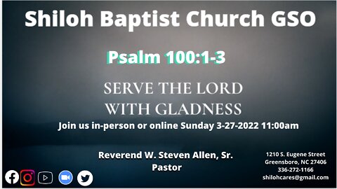 Shiloh Baptist Church of Greensboro, NC March 27,2022