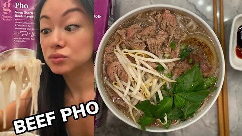 Quick 30 Min Vietnamese Beef PHO Recipe w/ Good & Gather Pho Soup Starter from Target | Rack of Lam