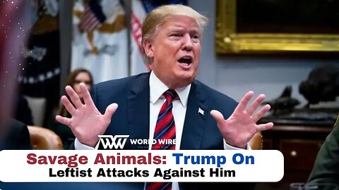 Savage Animals: Trump On Leftist Attacks Against Him-World-Wire