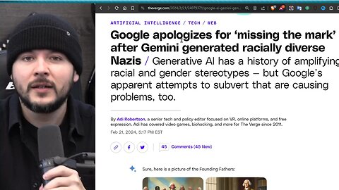 Google APOLOGIZES Over Racist Anti White AI, Woke AI BACKFIRED Making Racially Diverse NAZIS