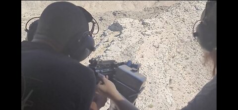 Shooting the M249 SAW from a Helicopter