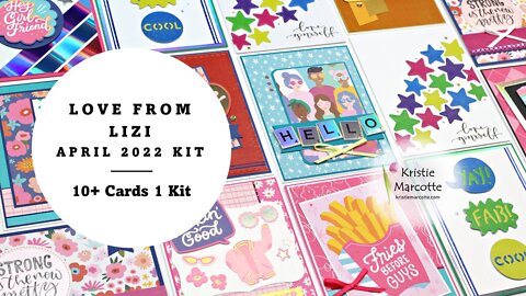 Love From Lizi | April 2022 card kit | 10+ cards 1 kit