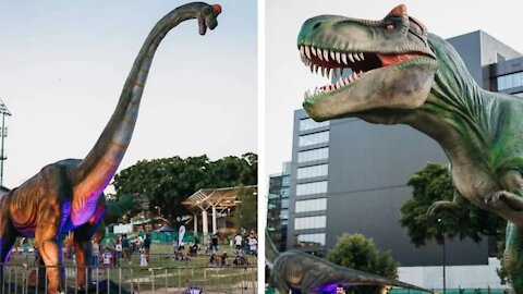 Un festival de Jurassic Park débarque près de Montréal avec ses énormes dinosaures