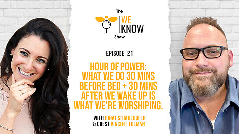 Hour of Power: what we do 30 mins before bed + 30 mins after we wake up is what we’re worshiping.