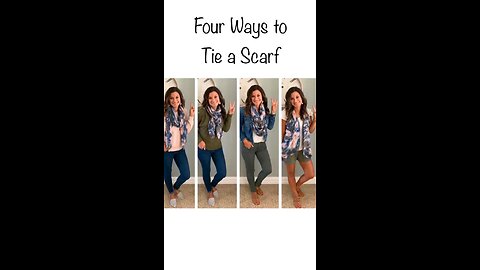How to tie a Scarf. Four easy ways to tie a scarf
