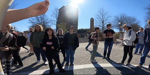 University of Tennessee Knoxville: Intelligent Agnostic and Silly Pirate Help Me Draw A Crowd, Dealing w/ Many Agnostics and Skeptics, Dealing w/ A Catholic, One Small Female Manifests Demons and Helps Me Draw Another Crowd, Answering Many Christians