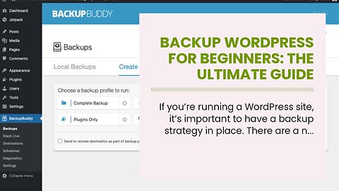Backup WordPress for Beginners: The Ultimate Guide