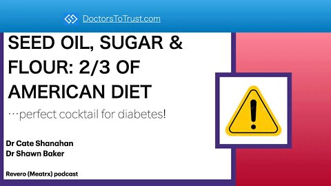 SEED OILS, SUGAR & FLOUR: 2/3 OF AMERICAN CALORIES... perfect cocktail for diabetes