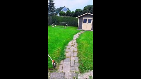 satisfying grass chopping style