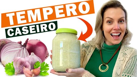 TEMPERO CASEIRO | RECEITA RÁPIDA E MUITO FÁCIL COM CEBOLA, ALHO E SAL APENAS