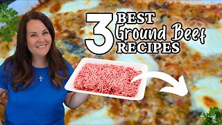 3 GROUND BEEF recipes YOU will WANT on repeat! | QUICK & EASY recipes