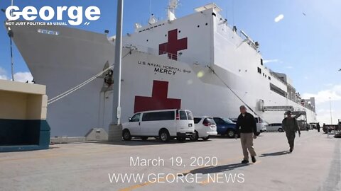 Hospital Ship USNS Mercy Prepares for Deployment, March 19, 2020