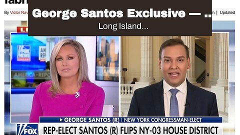 George Santos Exclusive — I lied about (everything) in my background…
