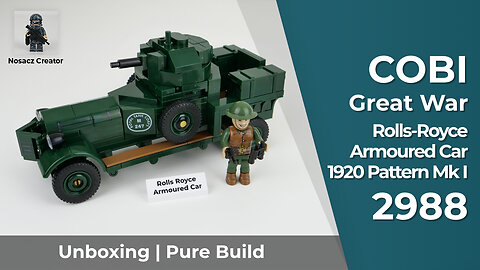 COBI Great War | 2988 --- Rolls-Royce Armoured Car 1920 Pattern Mk I --- unboxing and pure build