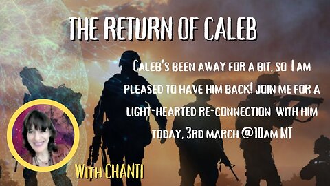 LIVE with CALEB JADE .... HE'S BACK!!