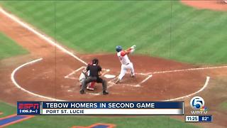 Tim Tebow smacks home run in 2nd game for St. Lucie Mets