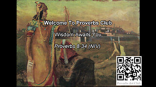 Wisdom Awaits You - Proverbs 8:34