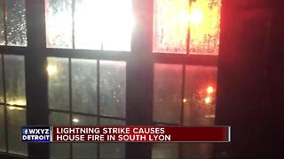 Lightning strikes home in South Lyon