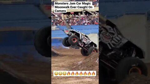 Monsters Jam Car Magic Moonwalk Ever Caught On Camera #shorts #monsterjam #motorsport #moonwalk