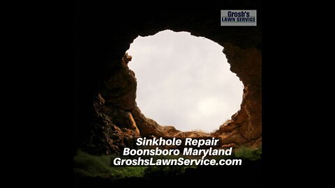 Sinkhole Repair Boonsboro Maryland Landscape Contractor
