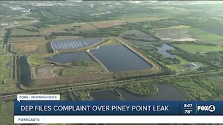 DEP files complaint over Piney Point leak