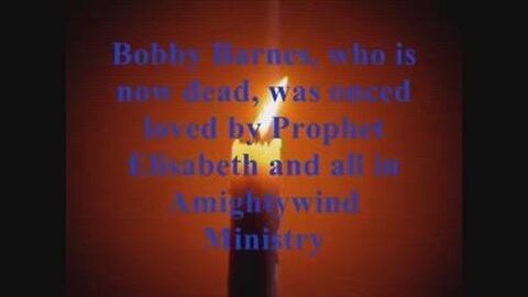 Christian Bobby Barnes lured by Organized Church Minister (satanist) to graveyard turns reprobate (fallen angel possessed) tries to war versus Apostle Elisheva & Ministry, he dies young, goes to hell