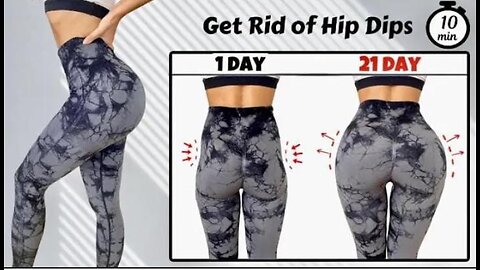 Get Rid of Hip Dips in 21 Days at Home 🔥 10 min Round Booty Workout 🍑 100% GUARANTEED