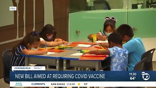 New bill aimed at requiring COVID vaccine