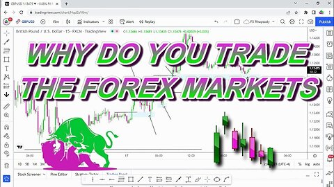 WHY DO YOU TRADE THE FOREX MARKET