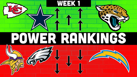 2023 NFL Power Rankings: Week 1