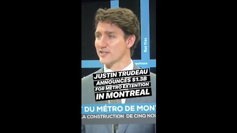 Justin Trudeau’s Government Will Pay For A Metro Line Extension In Montreal