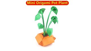 Origami Pot Plant Tutorial - DIY Easy Paper Crafts