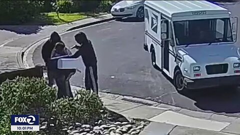 Terrifying Armed Robbery Of U.S Postal Carrier In East Bay, California Caught On Camera