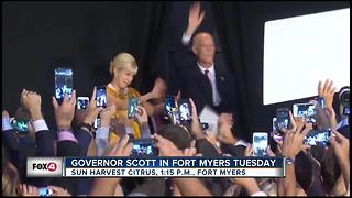 Governor Scott stopping in Fort Myers Tuesday afternoon