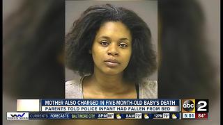 Mother also charged in five-month-old's death